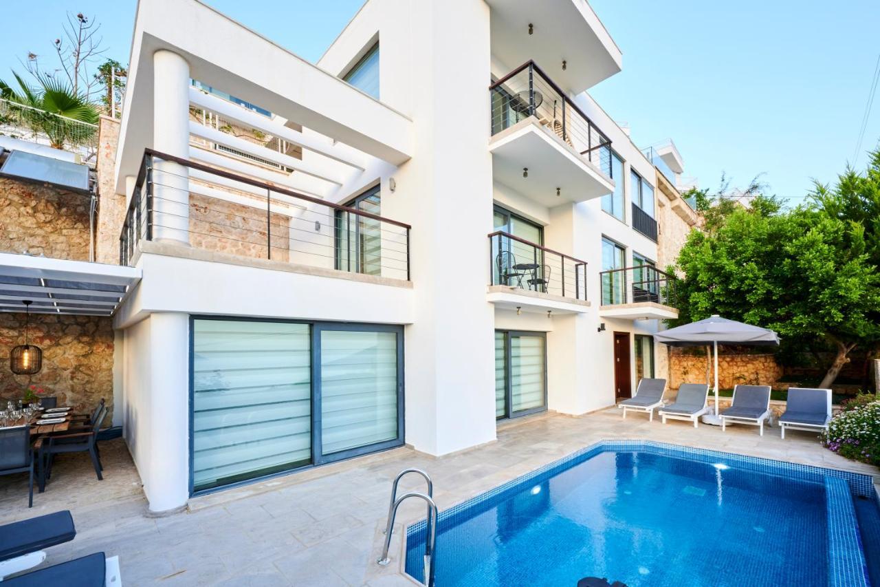 Luxus Villa Skyla Mit 5 Schlafzimmern & Meer-Blick Kaş Exteriör bild
