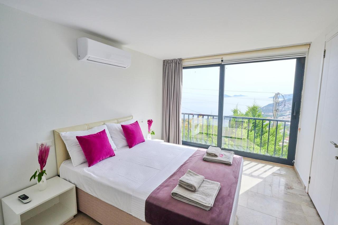 Luxus Villa Skyla Mit 5 Schlafzimmern & Meer-Blick Kaş Exteriör bild
